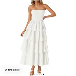 ZESICA Women’s summer boho strapless maxi dress